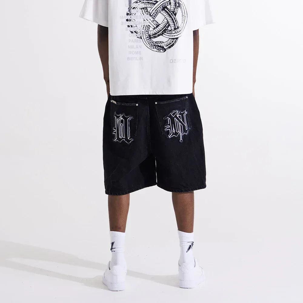 Distressed U&N Denim Shorts - UNKNOWN LONDON - VENTURER