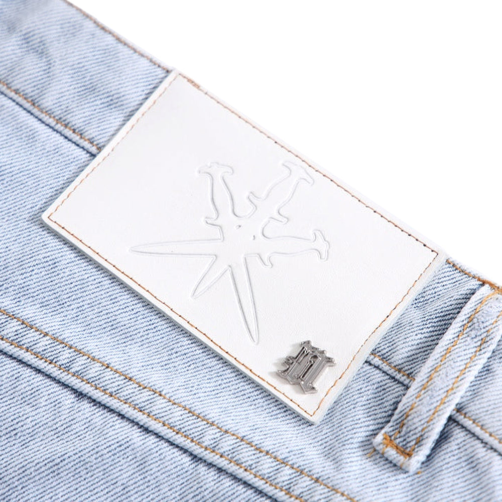 Distressed U&N Denim Shorts