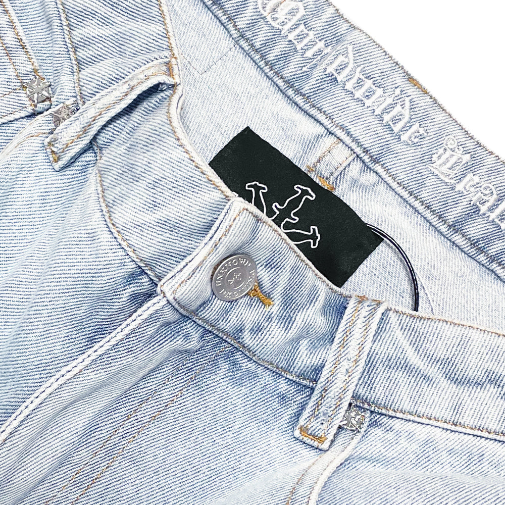 Distressed U&N Denim Shorts