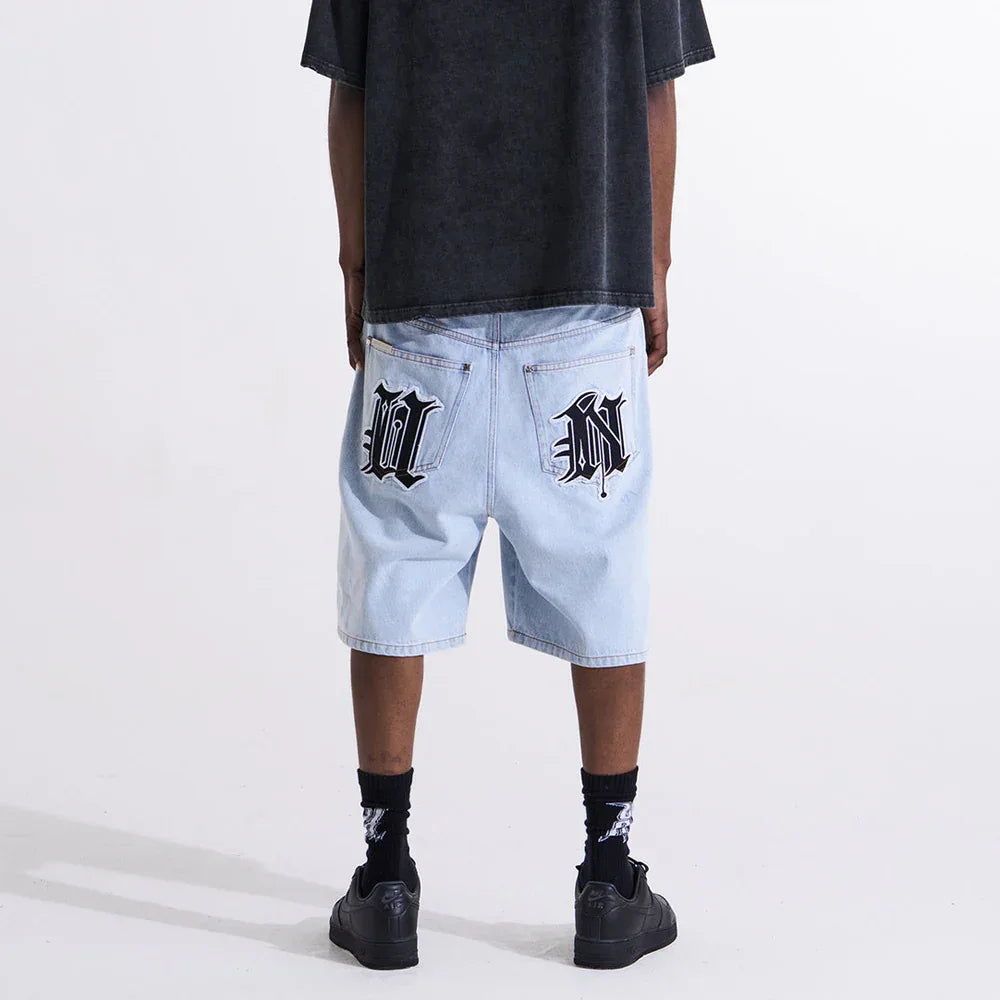 Distressed U&N Denim Shorts - UNKNOWN LONDON - VENTURER