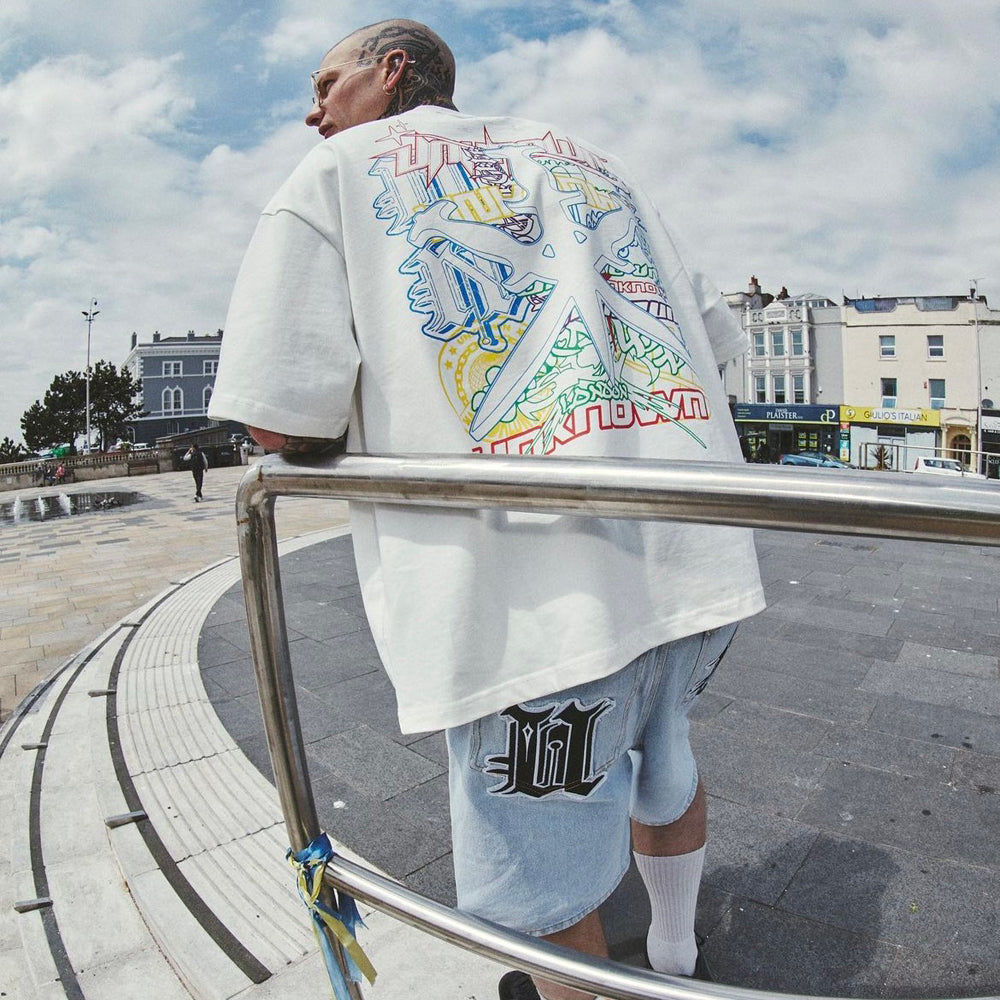 Distressed U&N Denim Shorts