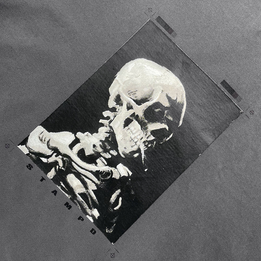 Skeleton Garment Dye Relaxed Tee V2 - STAMPD - VENTURER