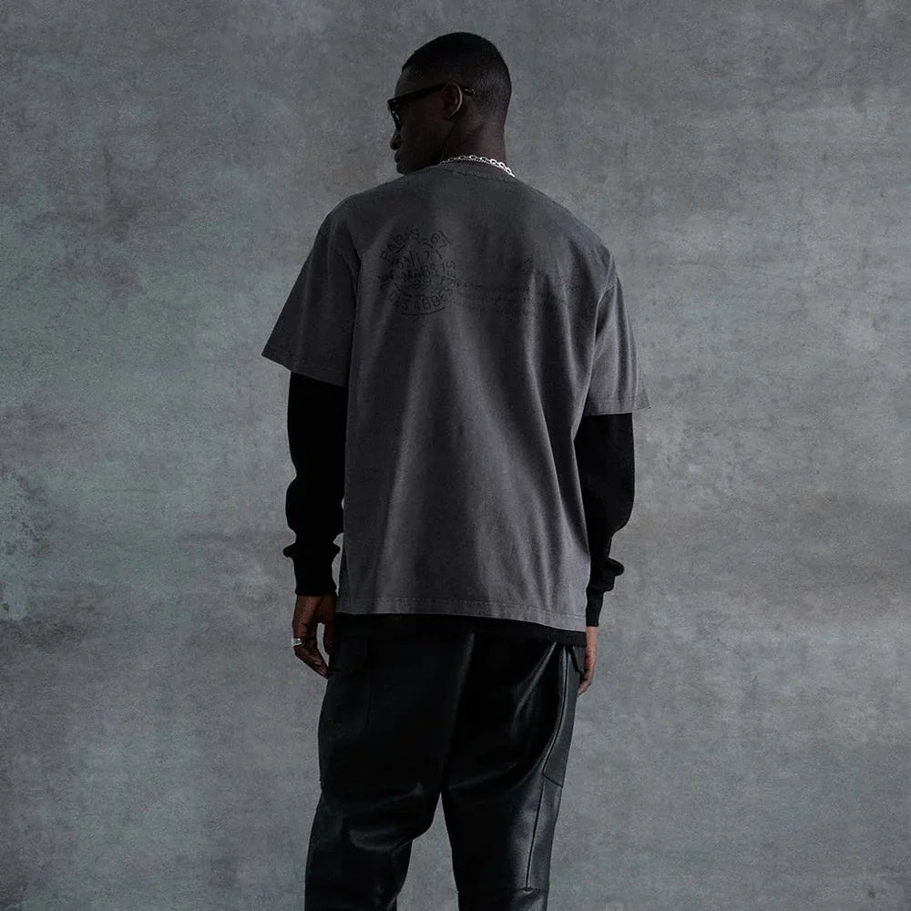 Skeleton Garment Dye Relaxed Tee V2 - STAMPD - VENTURER