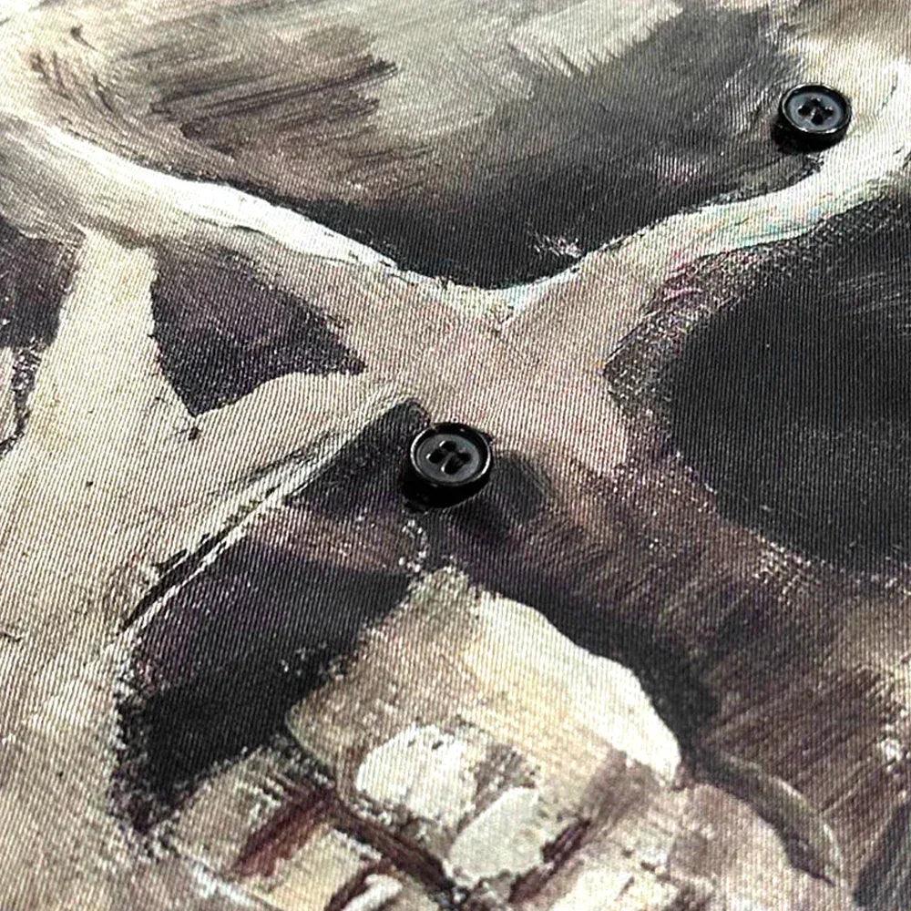 Skeleton Camp Collar Buttondown - STAMPD - VENTURER