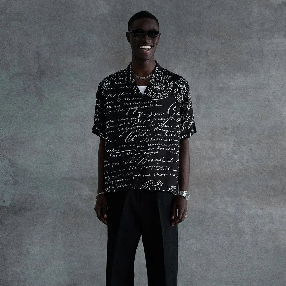 Letter Camp Collar Buttondown - STAMPD - VENTURER