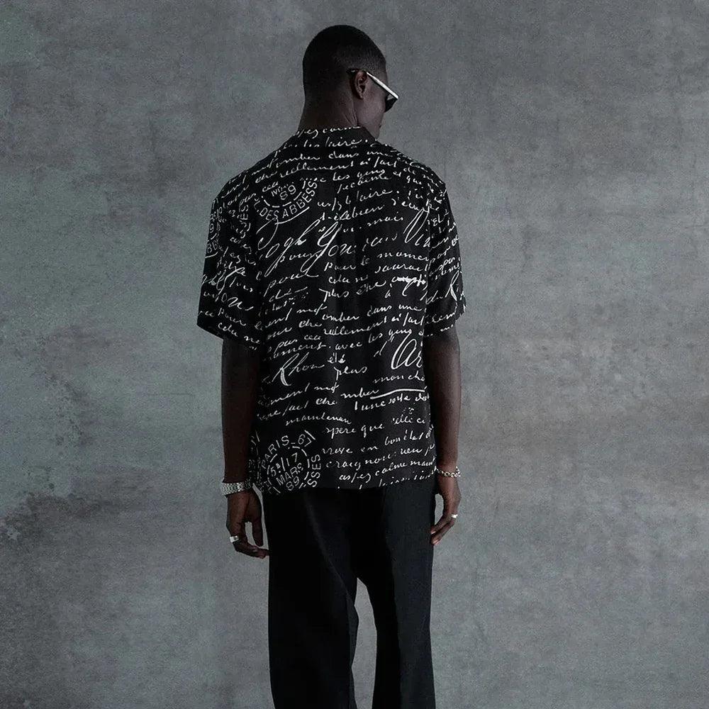 Letter Camp Collar Buttondown - STAMPD - VENTURER