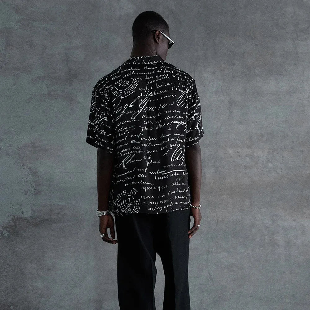 Letter Camp Collar Buttondown - STAMPD - VENTURER
