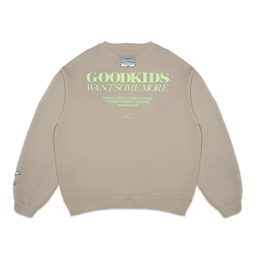Lion Logo Crew Sweat - A FEW GOOD KIDS - VENTURER