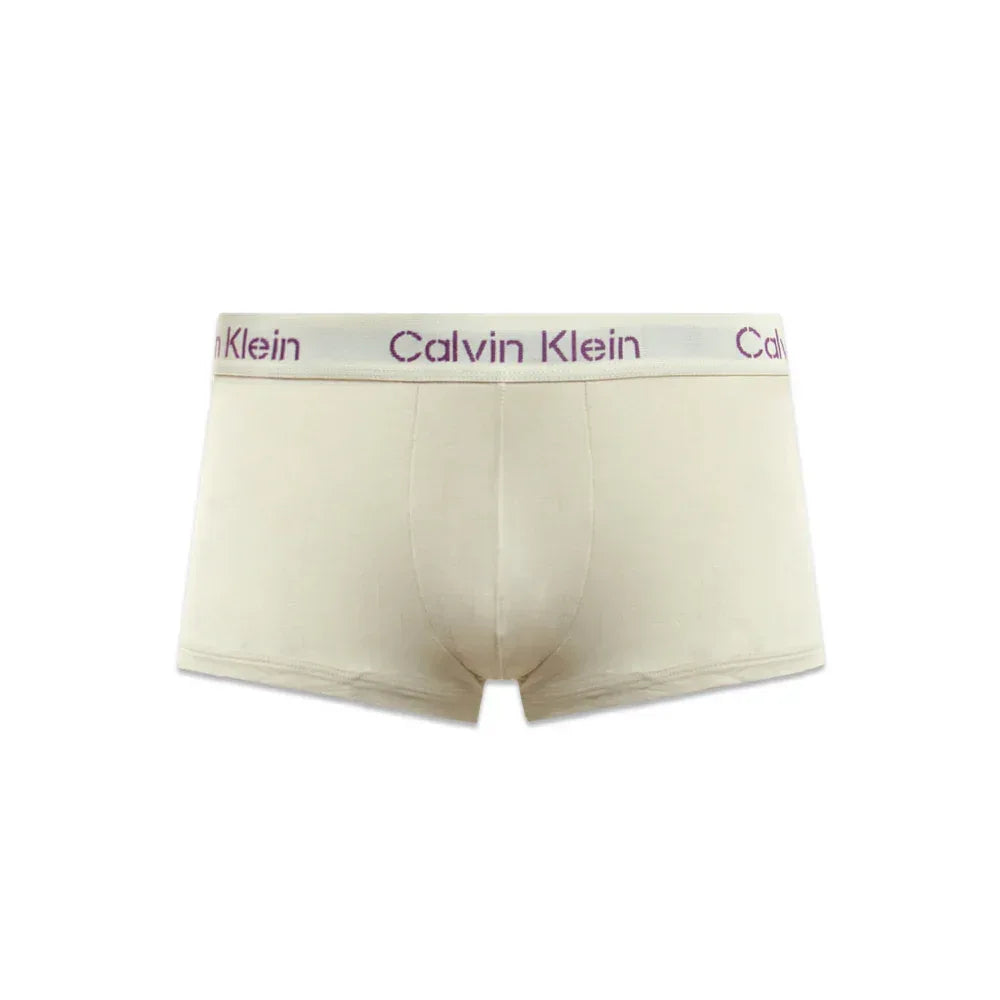 Khaki Cotton Low Rise Trunk 3PK - CALVIN KLEIN - VENTURER