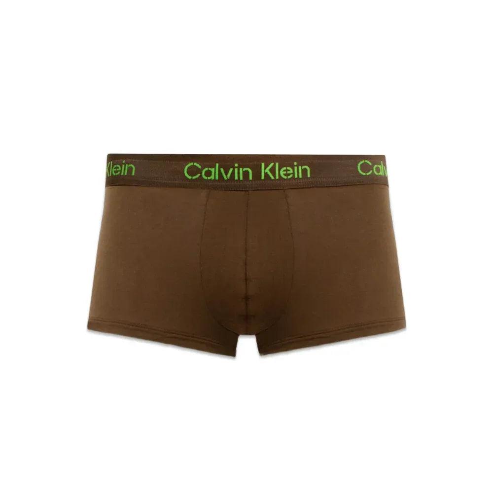 Khaki Cotton Low Rise Trunk 3PK - CALVIN KLEIN - VENTURER