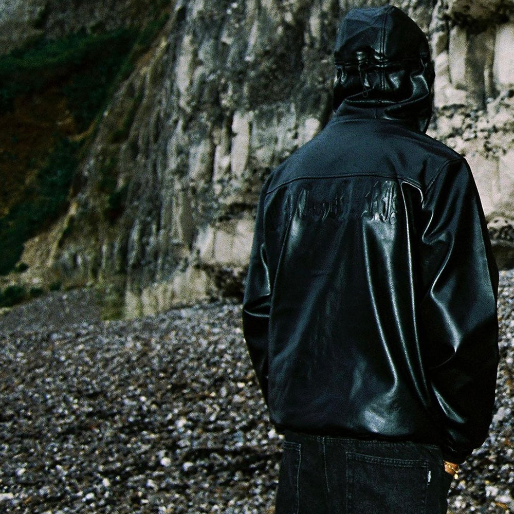 Nation Faux Leather Windbreaker