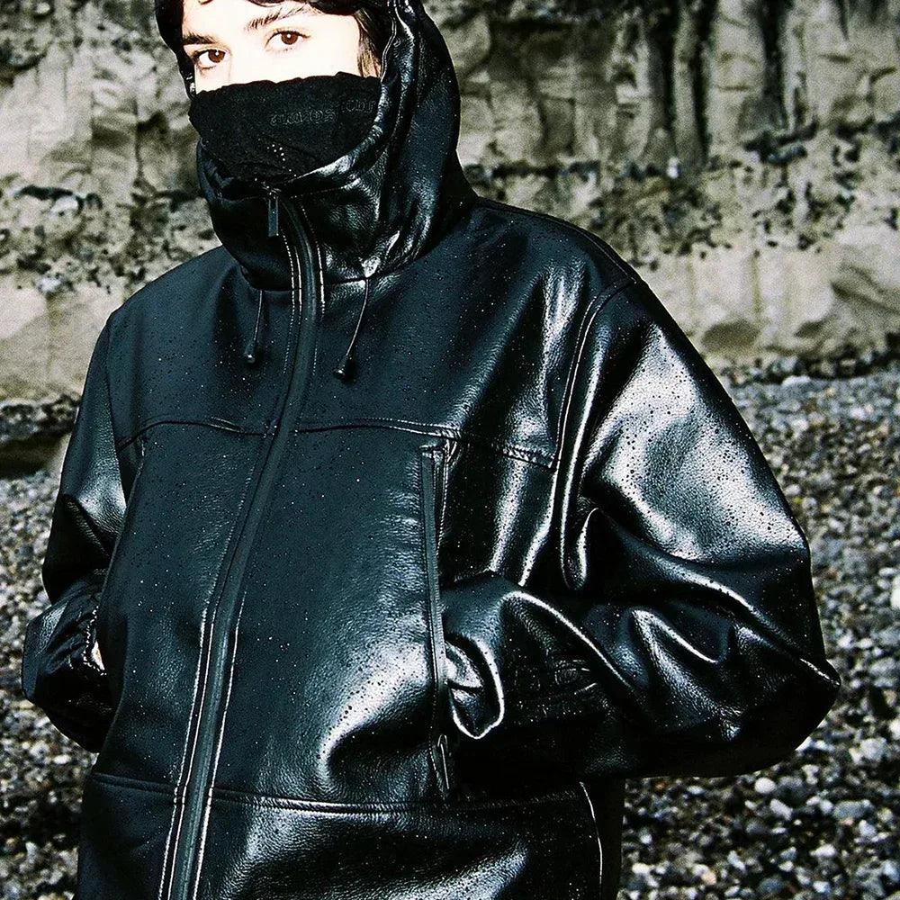 Nation Faux Leather Windbreaker - WASTED PARIS - VENTURER