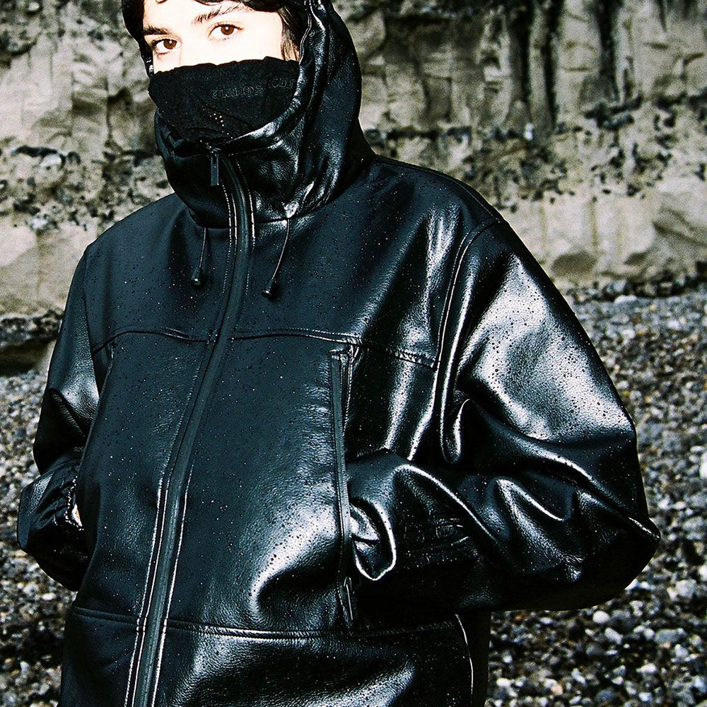 Nation Faux Leather Windbreaker - WASTED PARIS - VENTURER