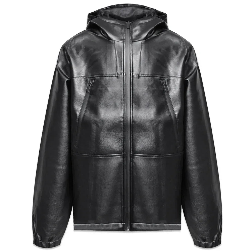 Nation Faux Leather Windbreaker - WASTED PARIS - VENTURER