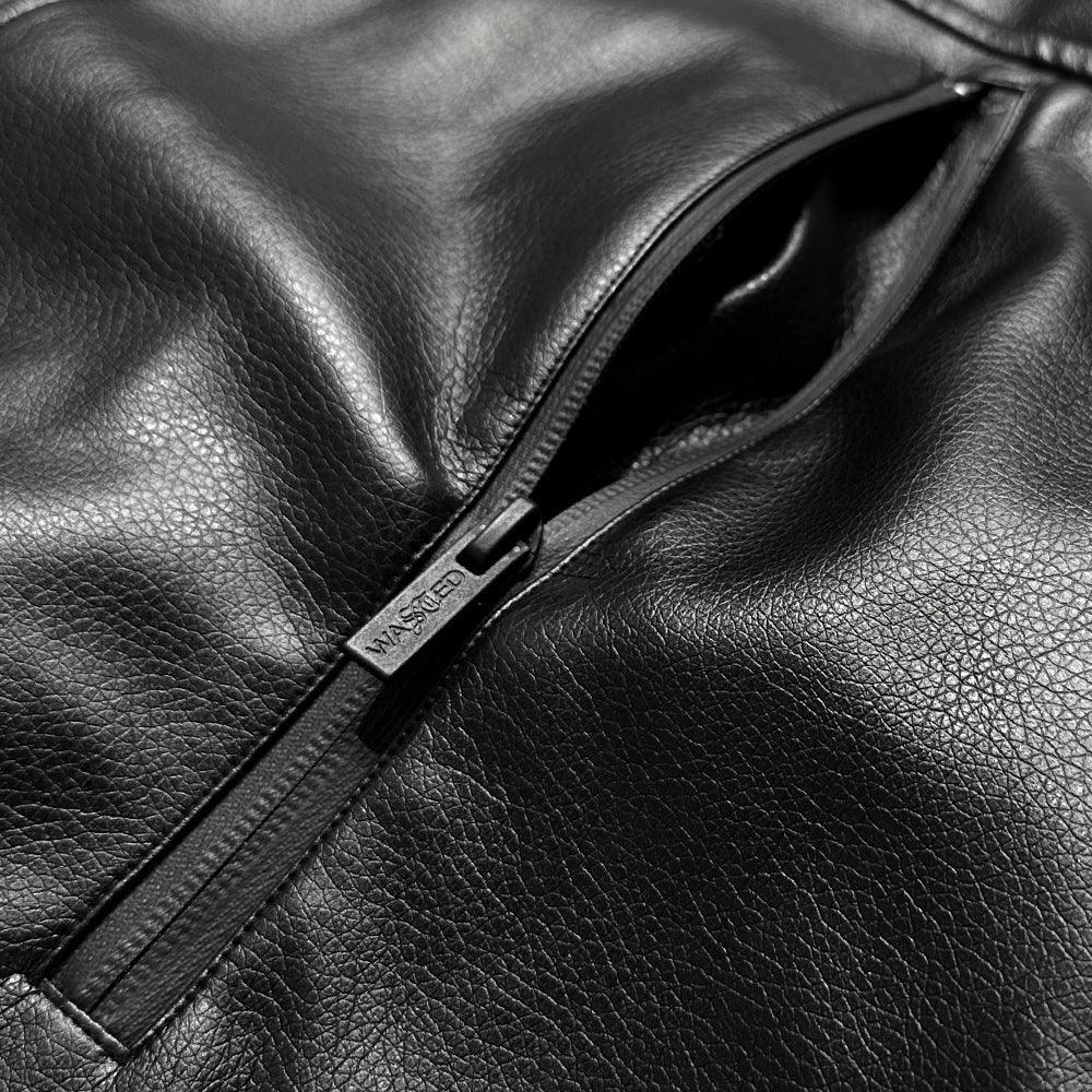 Nation Faux Leather Windbreaker - WASTED PARIS - VENTURER