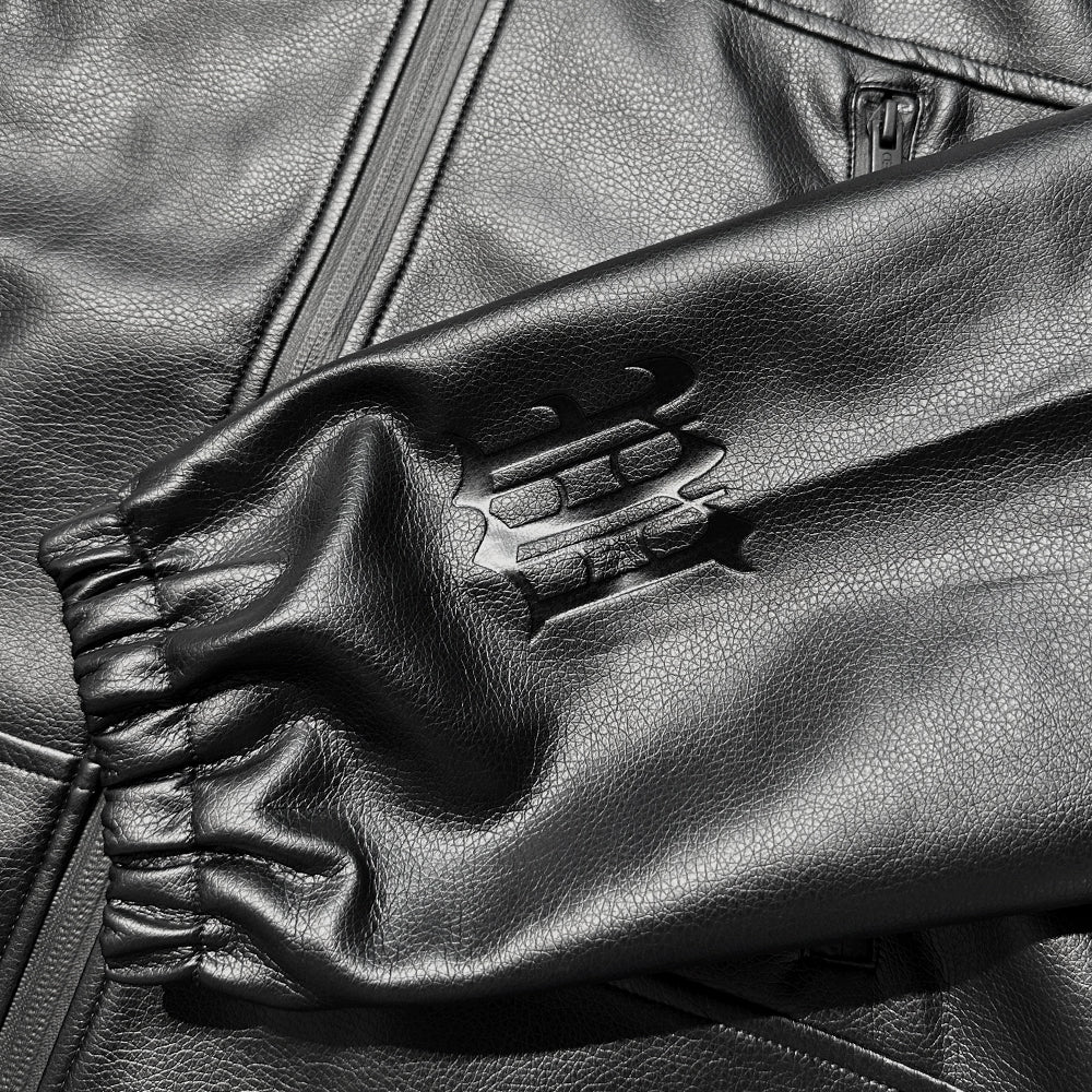 Nation Faux Leather Windbreaker - WASTED PARIS - VENTURER