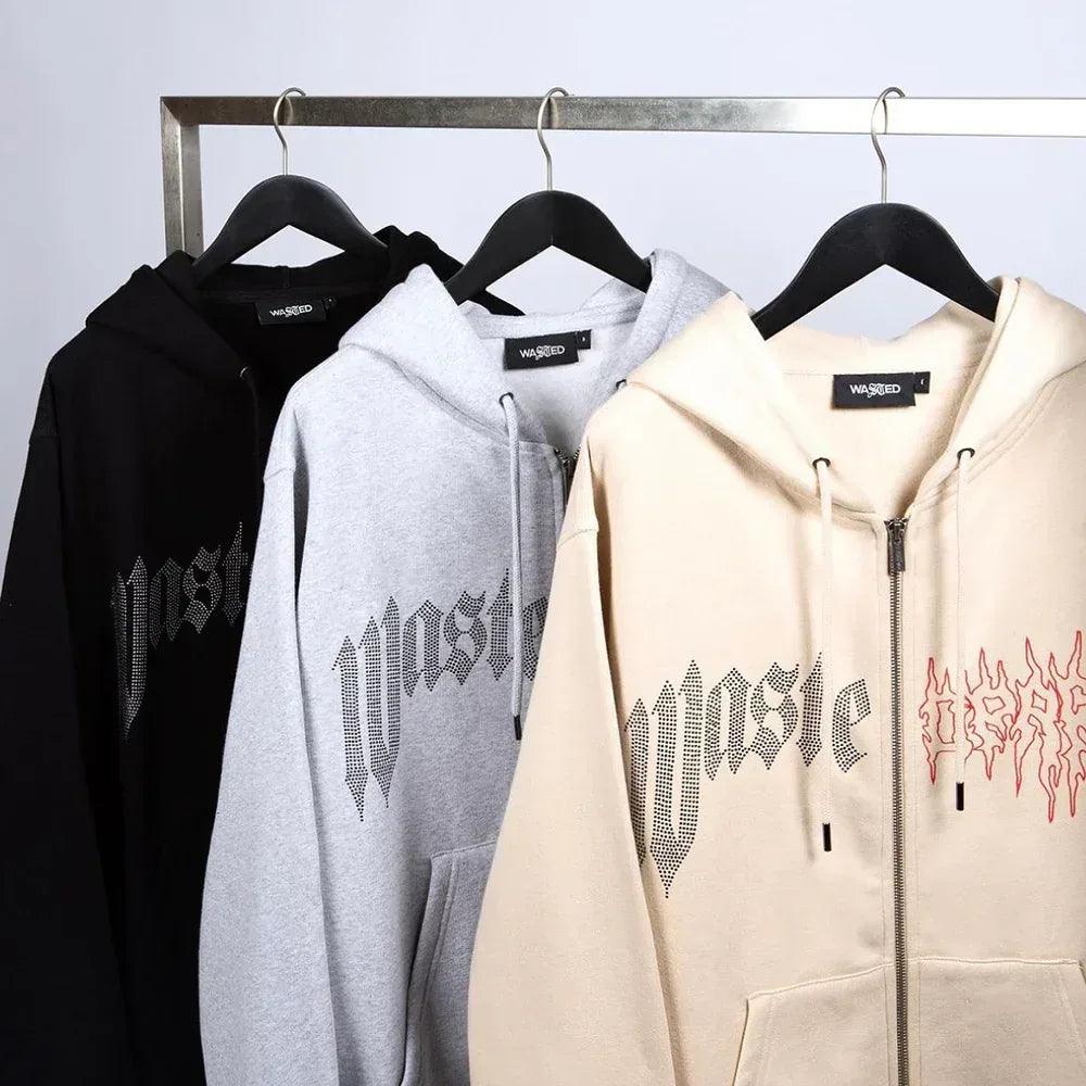 Crown Pitcher Zip Hoodie - WASTED PARIS - VENTURER