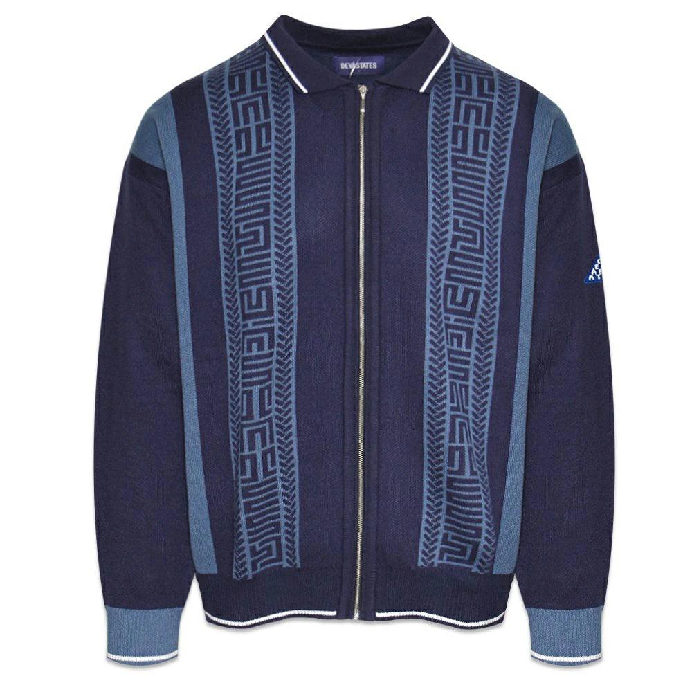 Links Zip Up Polo Sweater