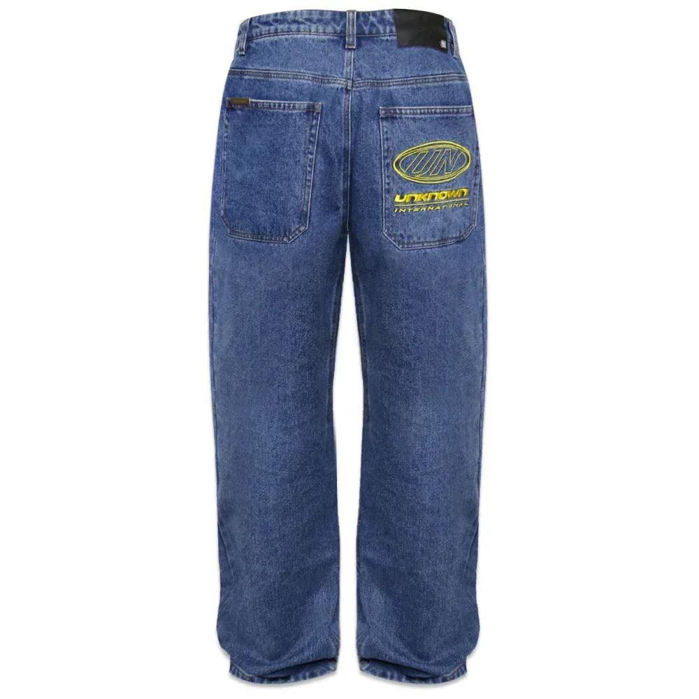 UN Logo Baggy Denim - UNKNOWN LONDON - VENTURER