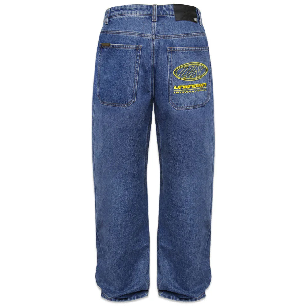 UN Logo Baggy Denim - UNKNOWN LONDON - VENTURER