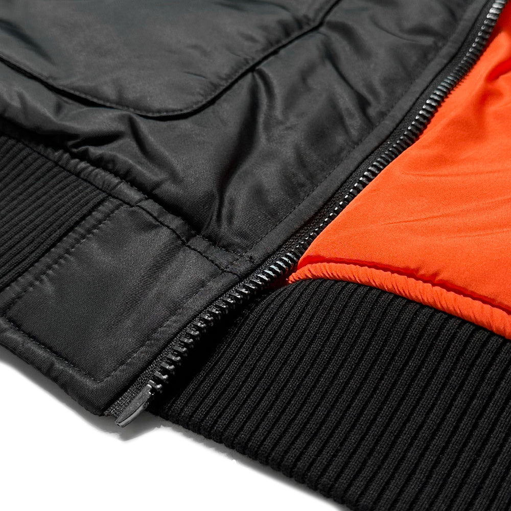 Oversized Zip Panel Bomber Jacket