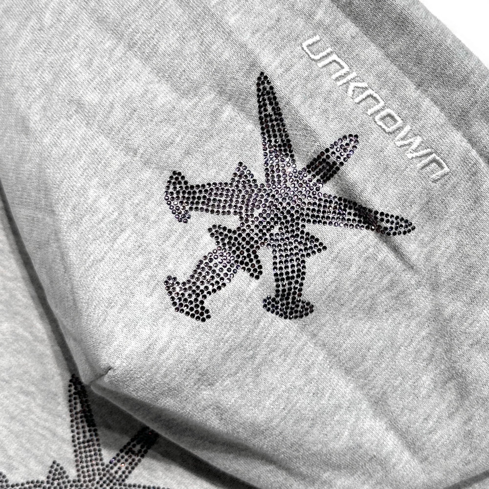 Dagger Rhinestone Zip Hoodie