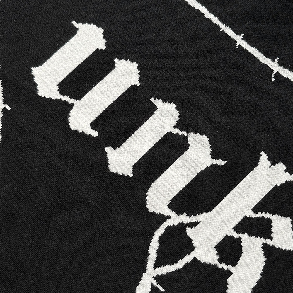 Barbed Wire Jacquard Knit