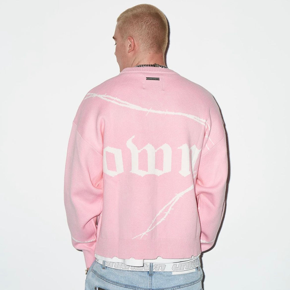 Barbed Wire Jacquard Knit