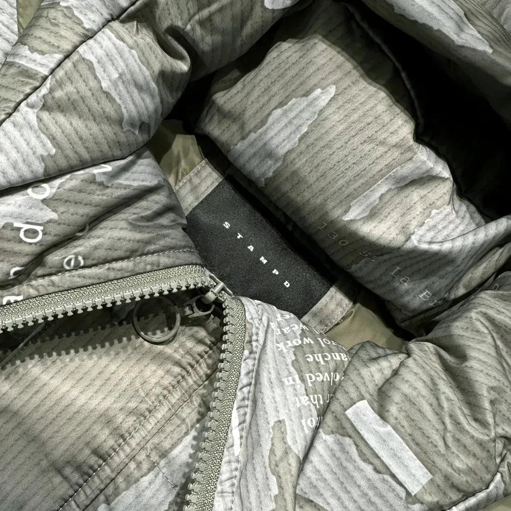 Ikat Camo Cropped Puffer Jacket - STAMPD - VENTURER