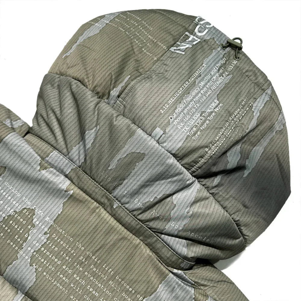 Ikat Camo Cropped Puffer Jacket - STAMPD - VENTURER