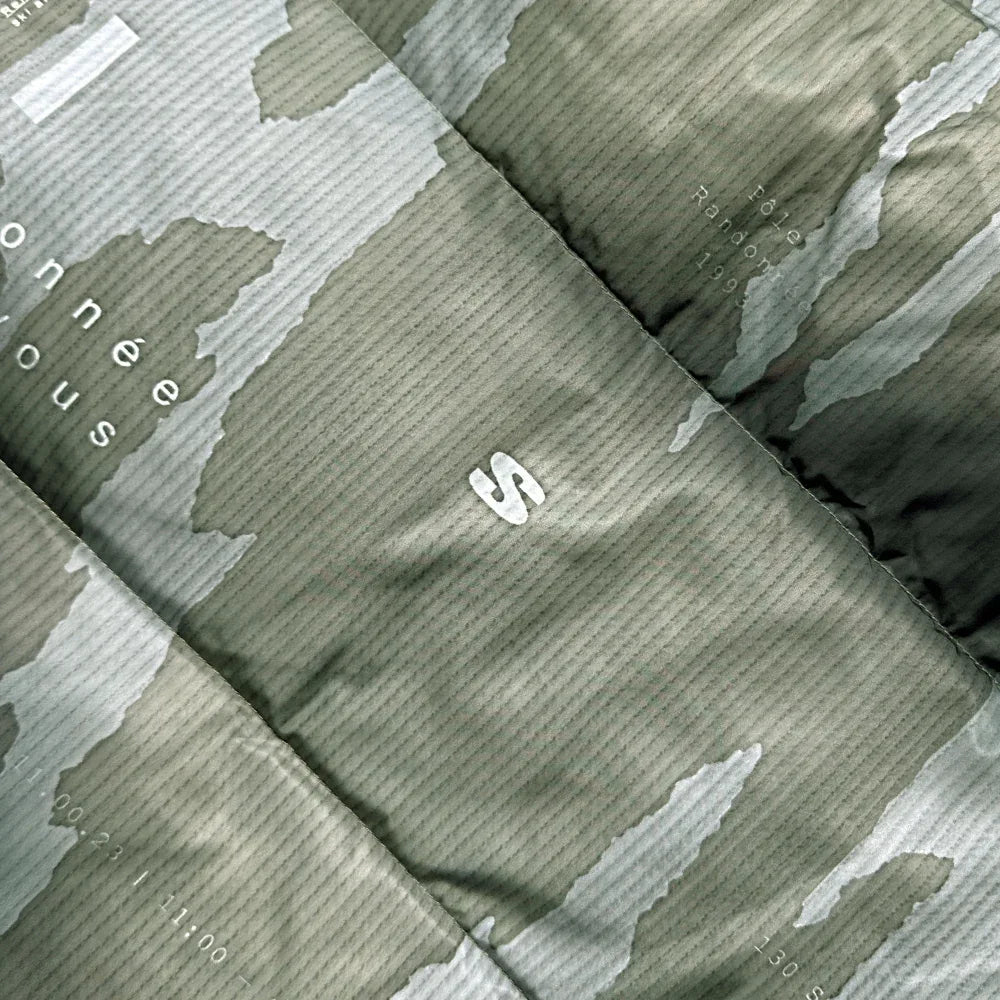 Ikat Camo Cropped Puffer Jacket - STAMPD - VENTURER