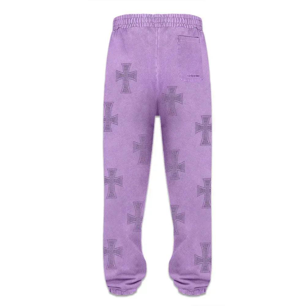 Cross Rhinestone Joggers - UNKNOWN LONDON - VENTURER