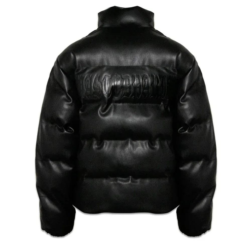 Faux Leather Hood Puffer Jacket - WASTED PARIS - VENTURER