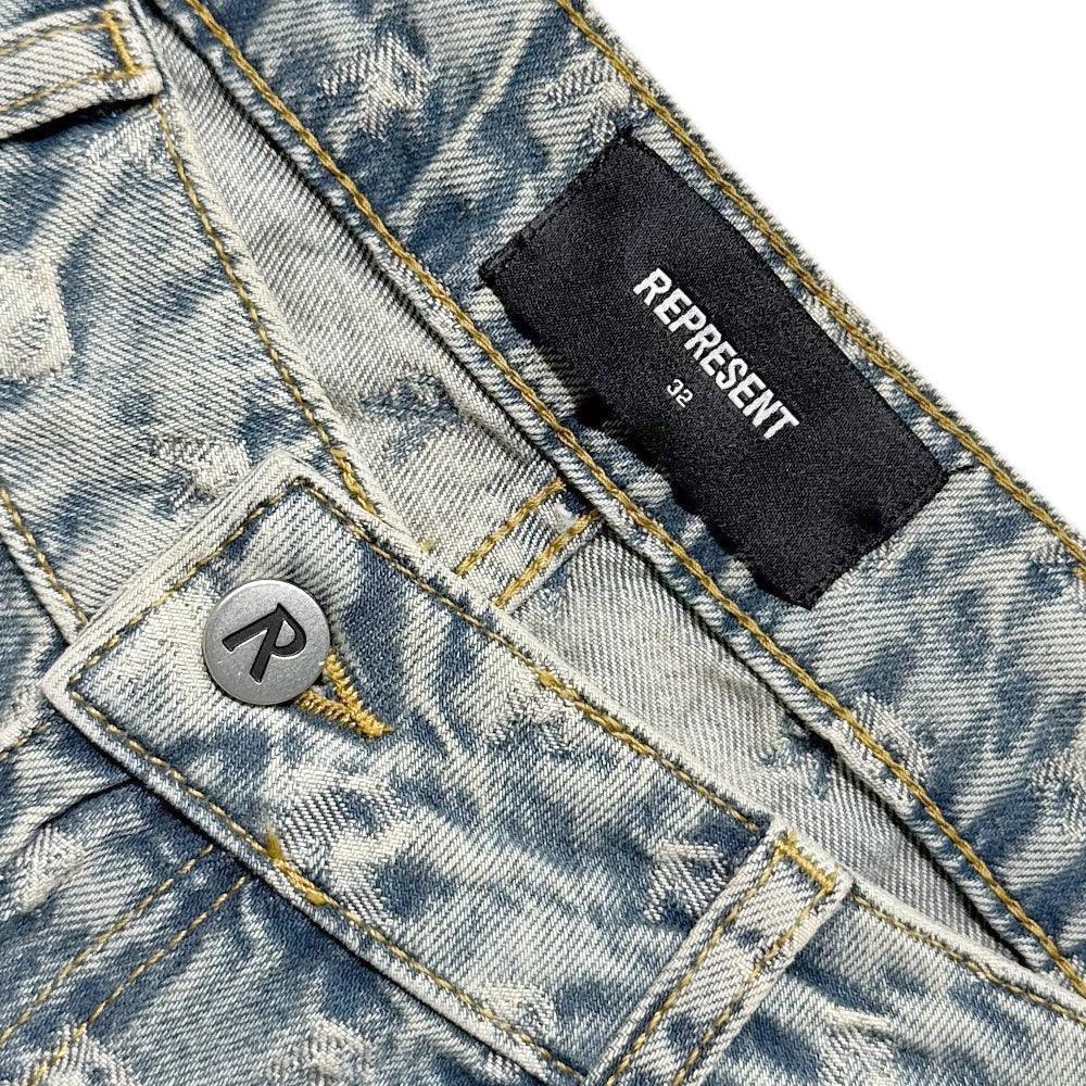 R3 Monogram Baggy Denim - REPRESENT - VENTURER