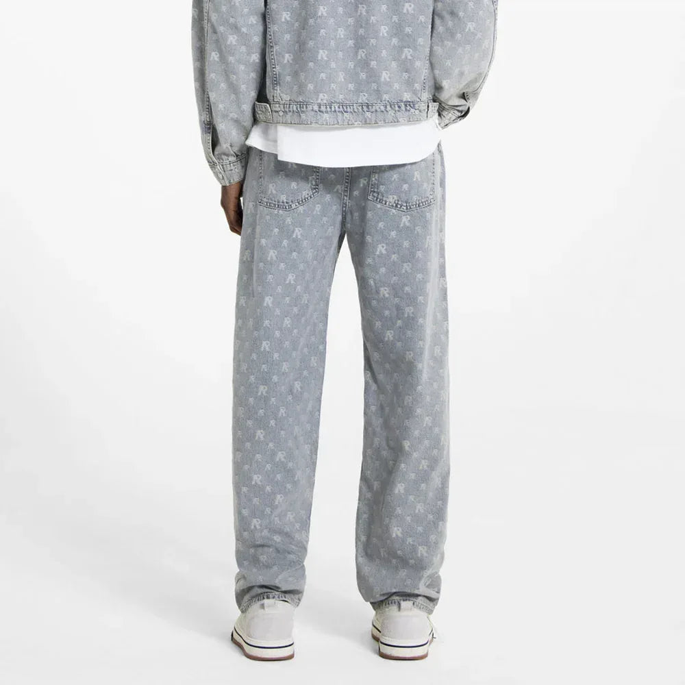 R3 Monogram Baggy Denim - REPRESENT - VENTURER