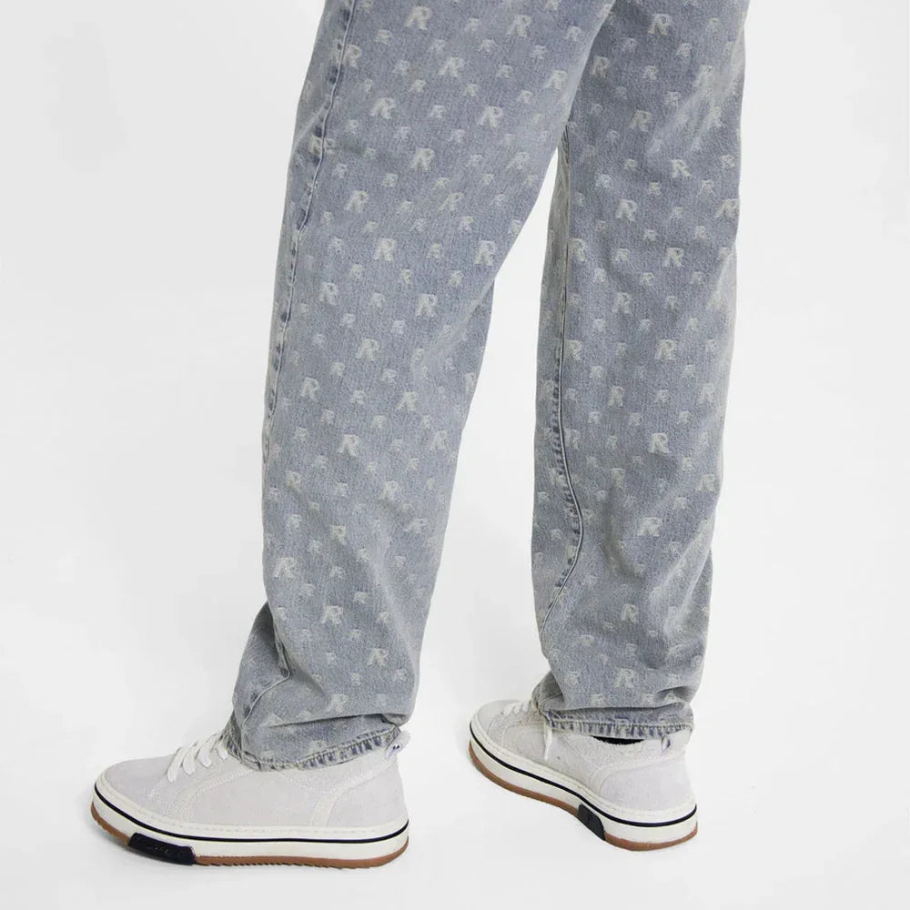 R3 Monogram Baggy Denim - REPRESENT - VENTURER