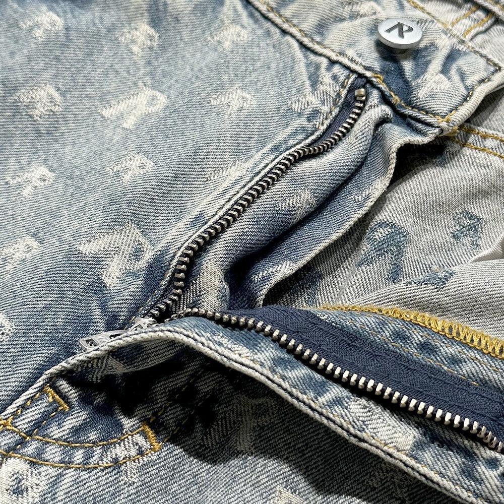 R3 Monogram Baggy Denim - REPRESENT - VENTURER