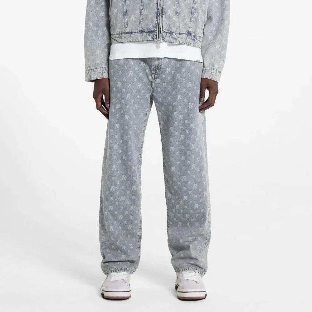R3 Monogram Baggy Denim - REPRESENT - VENTURER