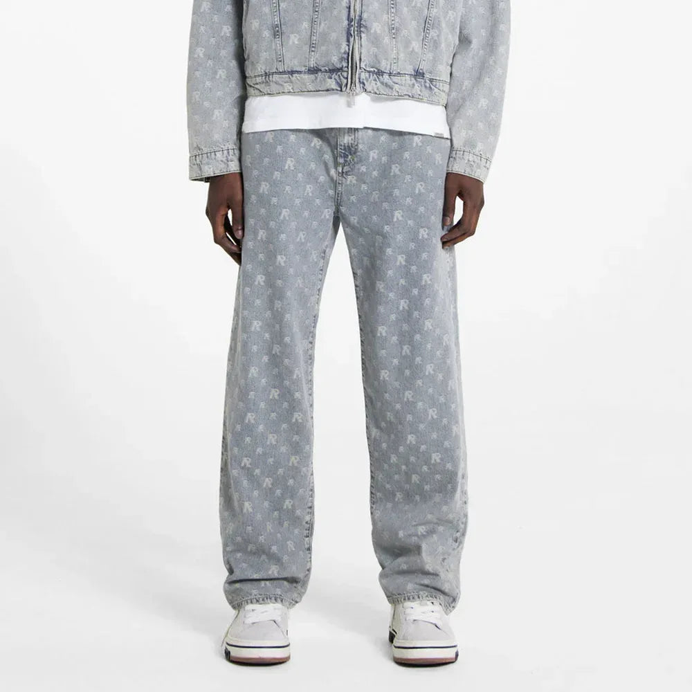 R3 Monogram Baggy Denim - REPRESENT - VENTURER