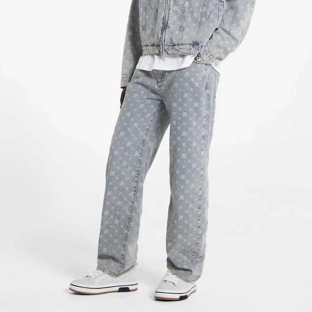 R3 Monogram Baggy Denim - REPRESENT - VENTURER