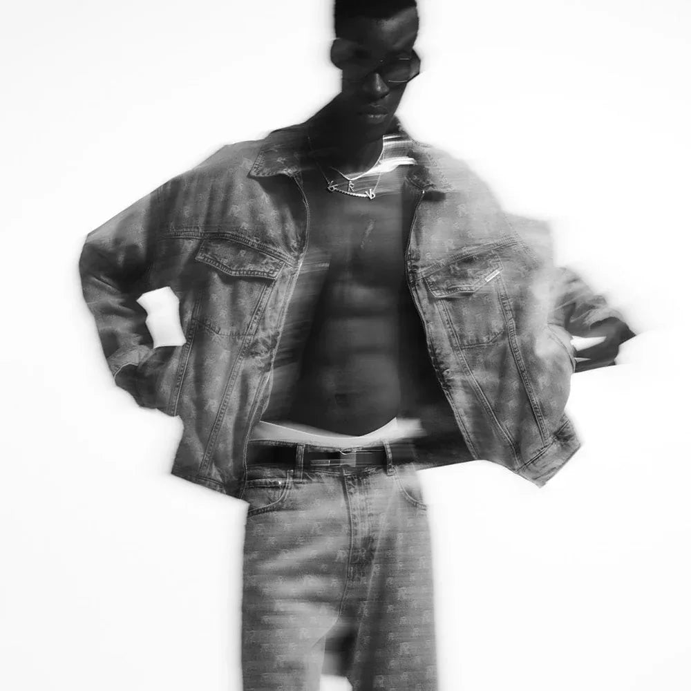 Monogram Denim Jacket - REPRESENT - VENTURER