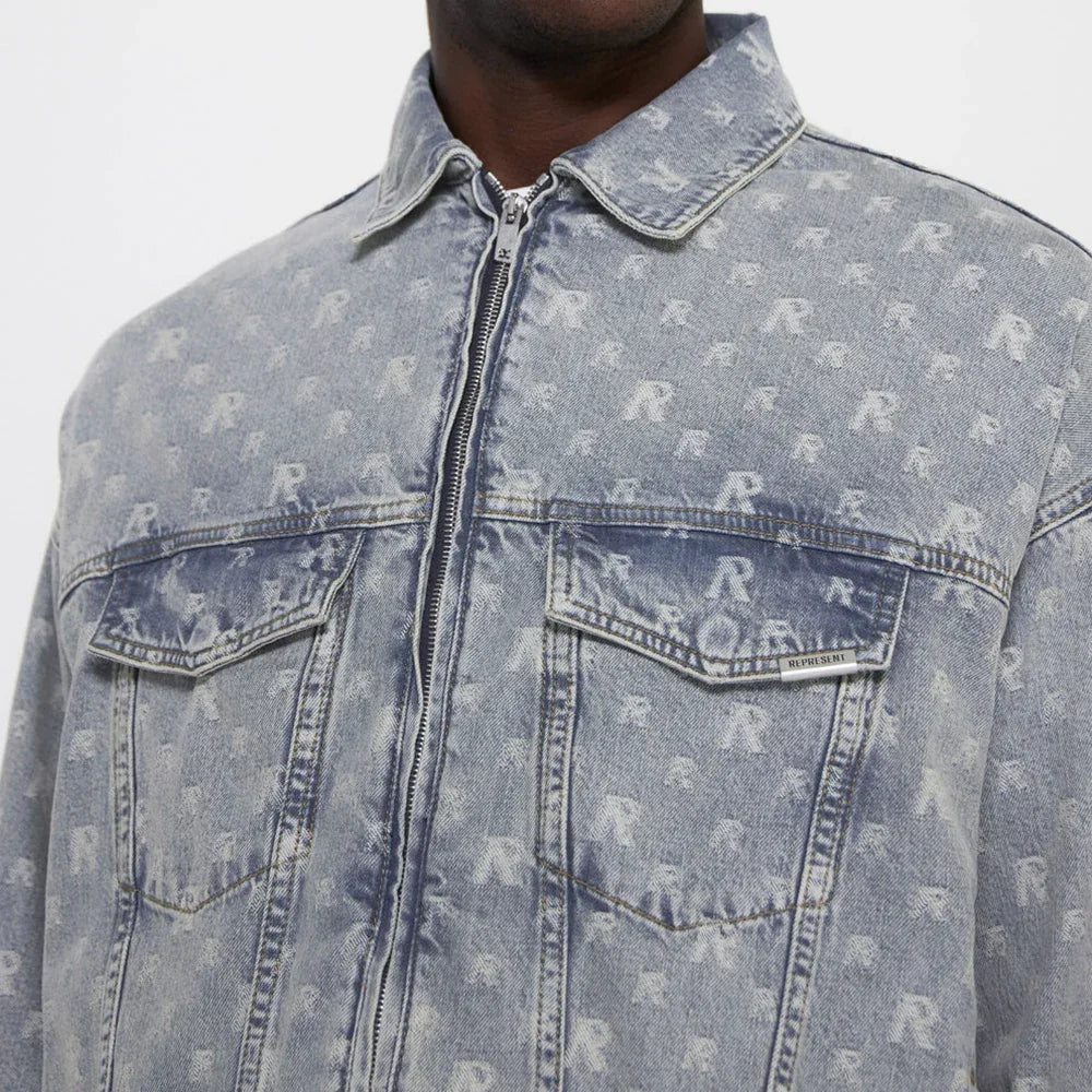 Monogram Denim Jacket - REPRESENT - VENTURER
