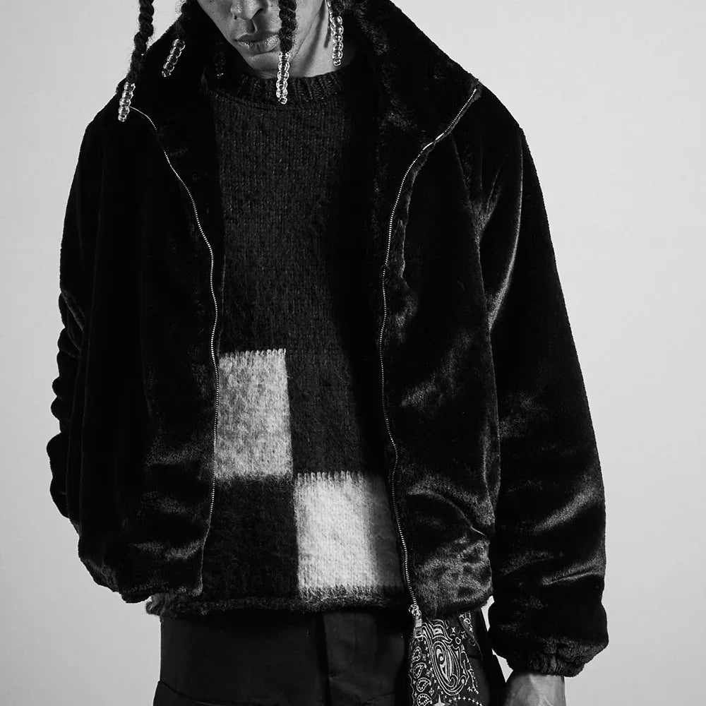 Brushed Checkered Knit - ASKYURSELF - VENTURER