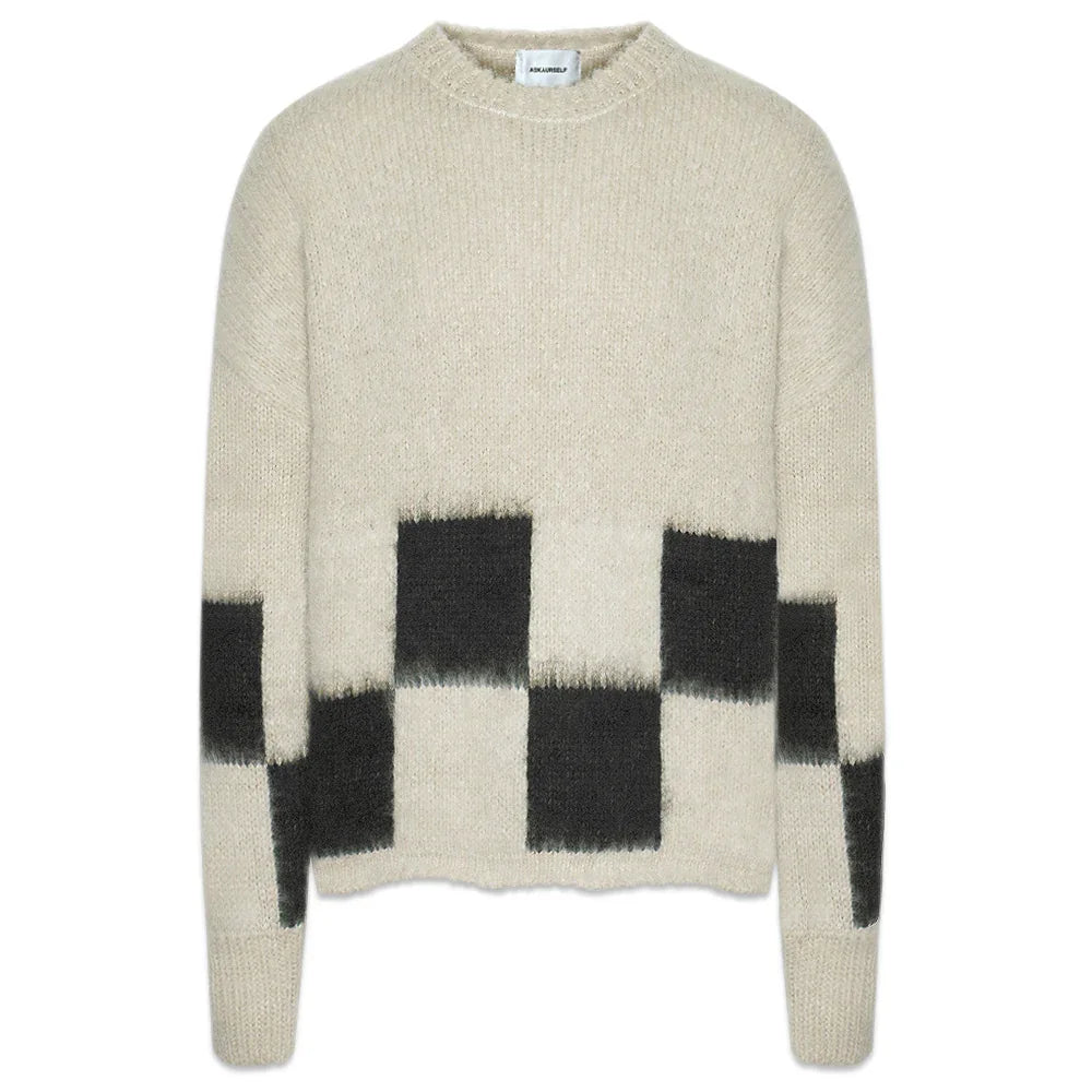 Brushed Checkered Knit - ASKYURSELF - VENTURER