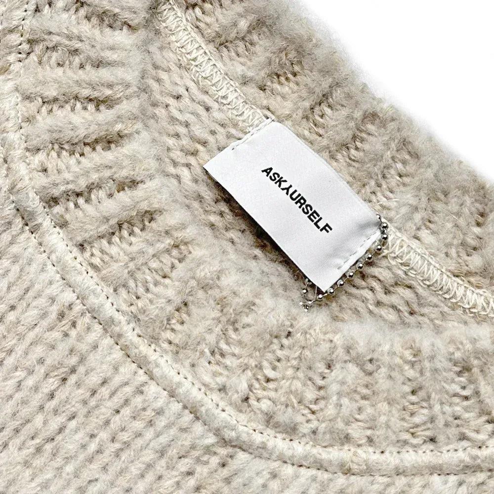 Brushed Checkered Knit - ASKYURSELF - VENTURER