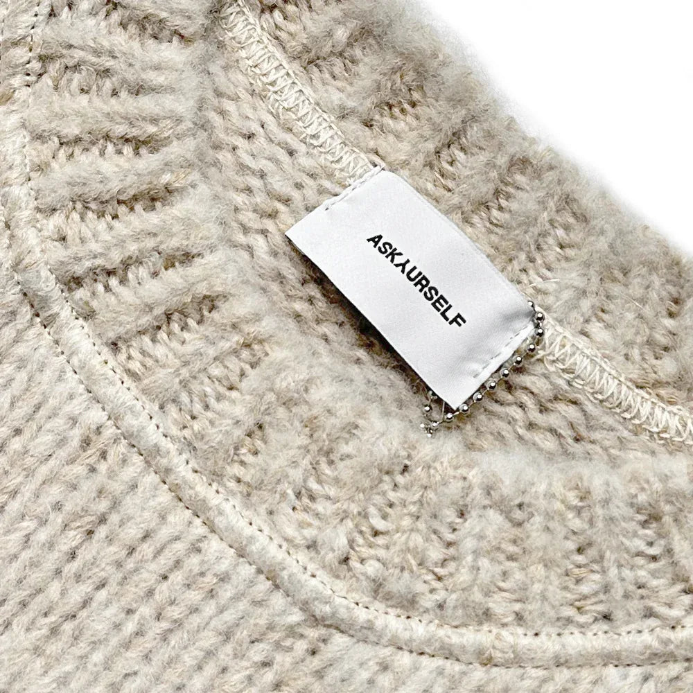 Brushed Checkered Knit - ASKYURSELF - VENTURER