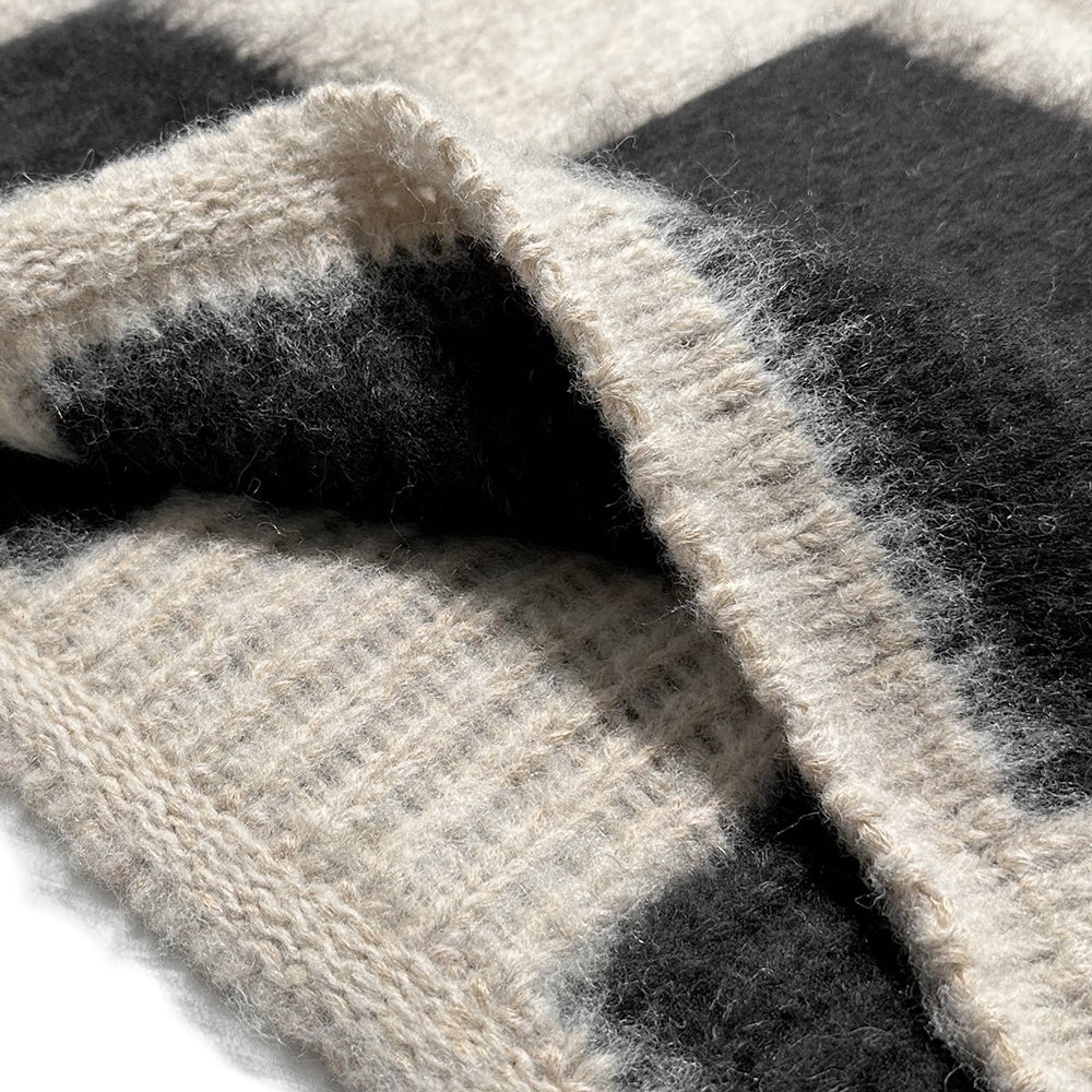 Brushed Checkered Knit