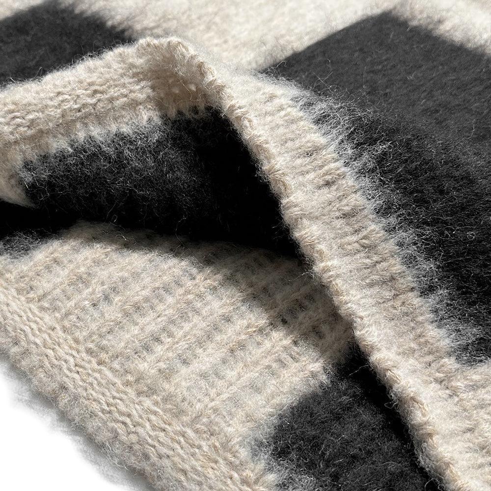 Brushed Checkered Knit - ASKYURSELF - VENTURER