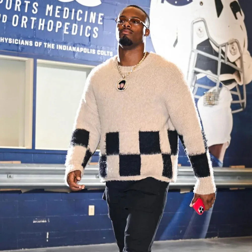 Brushed Checkered Knit - ASKYURSELF - VENTURER