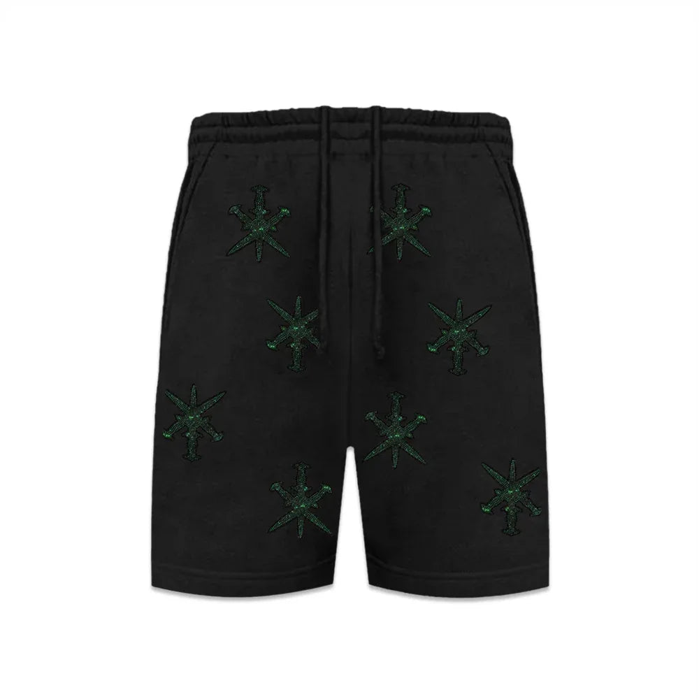 Dagger Rhinestone Shorts - UNKNOWN LONDON - VENTURER